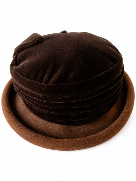 Eric Javits 2-Tone Wool Velvet Breton Hat